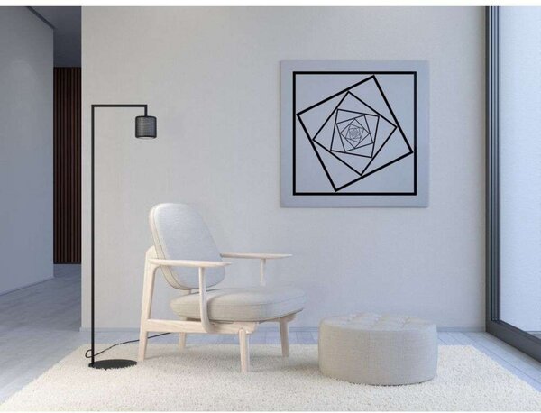 Podne Lampa Herstal, Crno, Dnevna soba, Metal