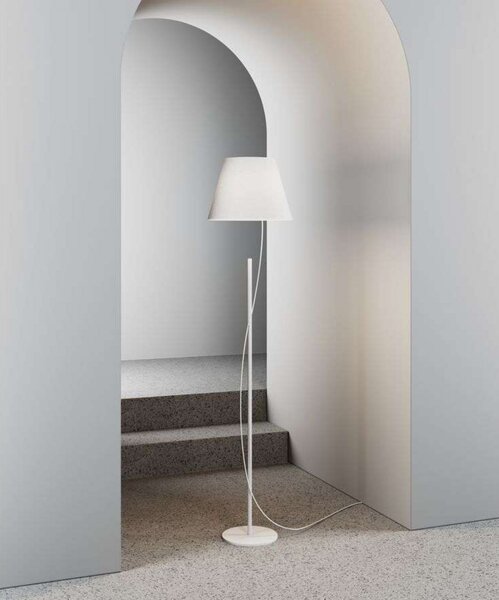 Podne Lampa Lodes, prigušiv, Bijela, Dnevna soba, Metal