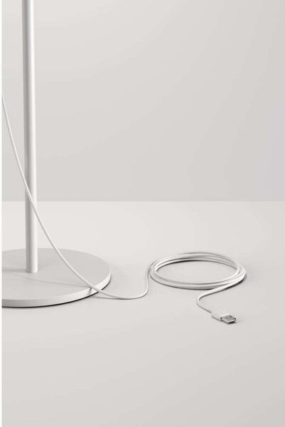 Podne Lampa Lodes, prigušiv, Bijela, Dnevna soba, Metal