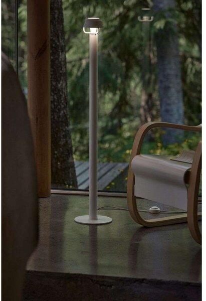 Podne Lampa Artek, Bijela, Dnevna soba, Aluminij
