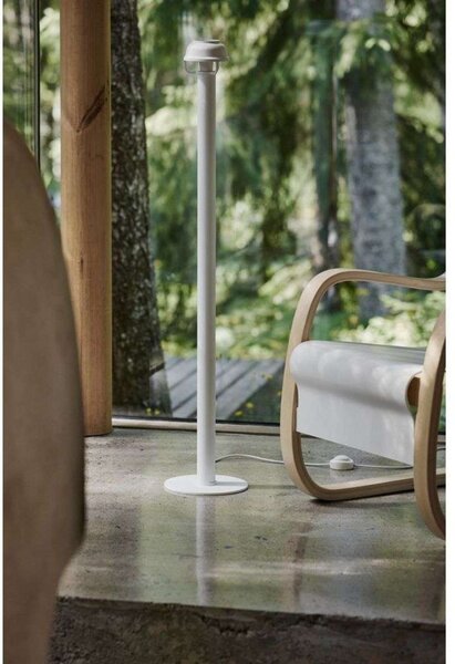 Podne Lampa Artek, Bijela, Dnevna soba, Aluminij