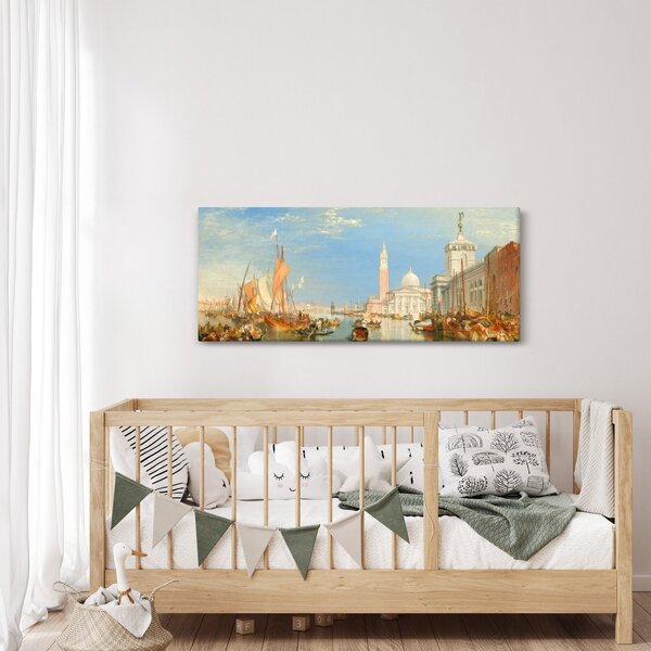 Slika - Joseph Mallord William Turner, Venice the Dogana and San Giorgio Maggiore, reprodukcije (120x50 cm)