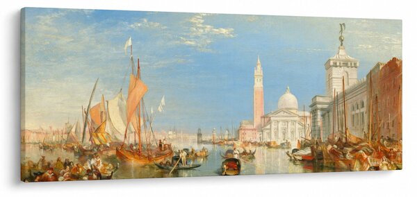Slika - Joseph Mallord William Turner, Venice the Dogana and San Giorgio Maggiore, reprodukcije (120x50 cm)