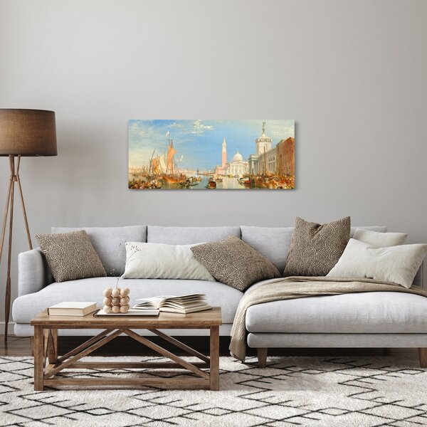 Slika - Joseph Mallord William Turner, Venice the Dogana and San Giorgio Maggiore, reprodukcije (120x50 cm)