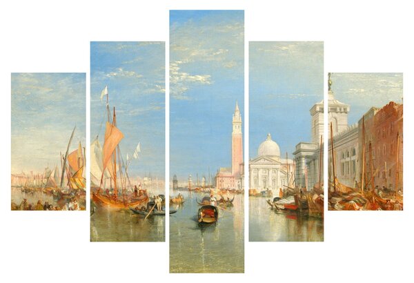 Slika - Joseph Mallord William Turner, Venice the Dogana and San Giorgio Maggiore, reprodukcije (150x105 cm)