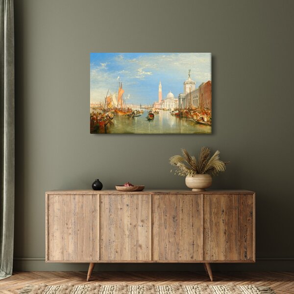 Slika - Joseph Mallord William Turner, Venice the Dogana and San Giorgio Maggiore, reprodukcije (90x60 cm)