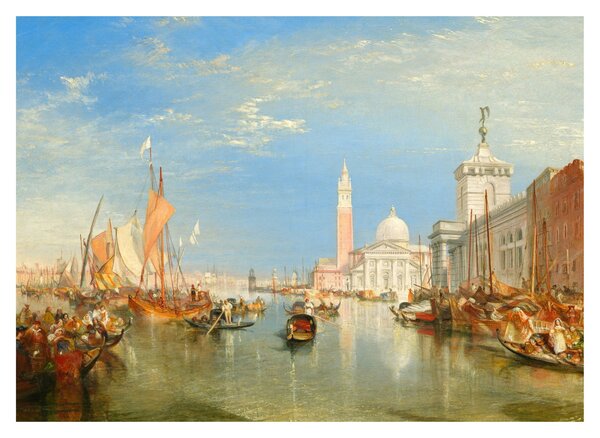 Slika - Joseph Mallord William Turner, Venice the Dogana and San Giorgio Maggiore, reprodukcije (70x50 cm)