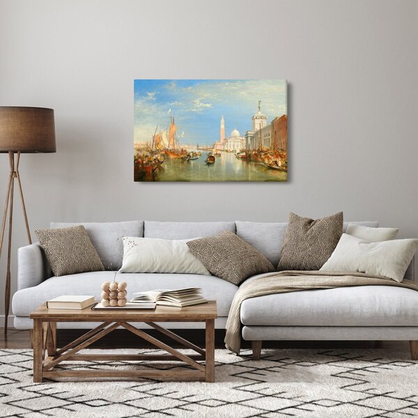Slika - Joseph Mallord William Turner, Venice the Dogana and San Giorgio Maggiore, reprodukcije (90x60 cm)
