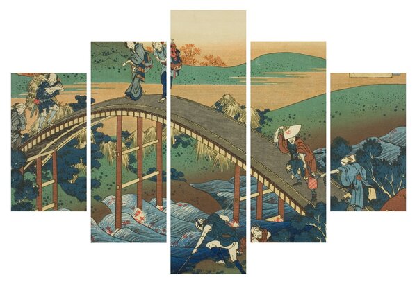 Slika - Katsushika Hokusai, Ariwara no Narihirafrom the series One Hundred, Poems Explained by the Nurse (Hyakunin isshu uba ga etoki), reprodukcije (150x105 cm)