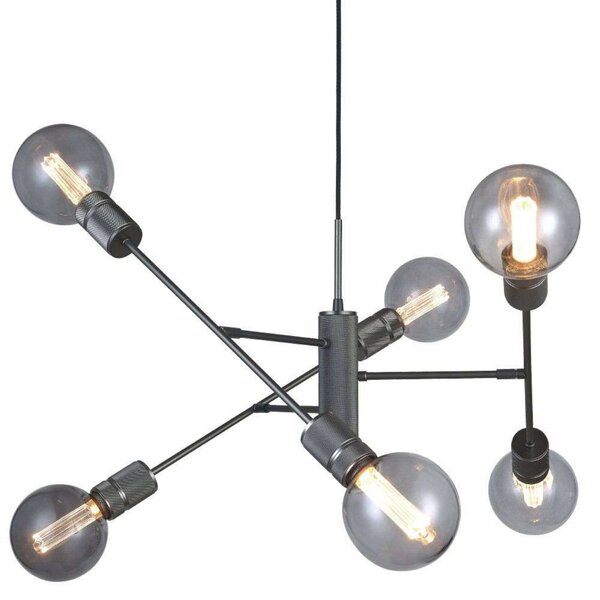 Viseće Svjetiljka Halo Design, Crno, Blagovaonica, Metal