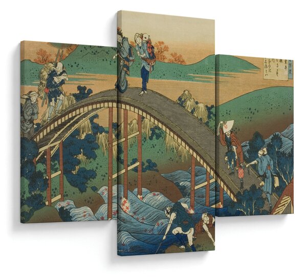Slika - Katsushika Hokusai, Ariwara no Narihirafrom the series One Hundred, Poems Explained by the Nurse (Hyakunin isshu uba ga etoki), reprodukcije (90x60 cm)