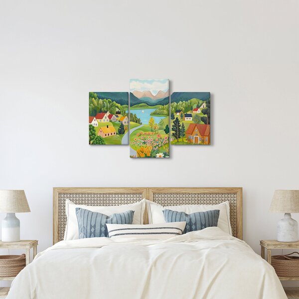Slika - Selo u planinama (90x60 cm)