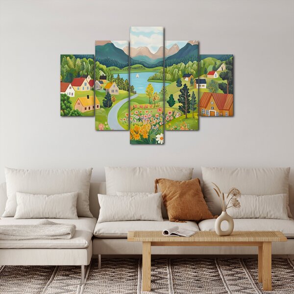 Slika - Selo u planinama (150x105 cm)