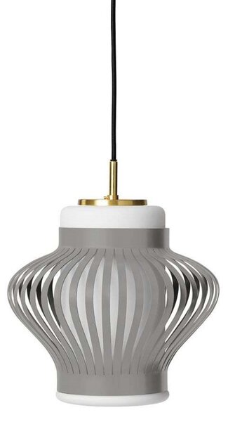Viseće Svjetiljka Warm Nordic, Opal Lamella, prigušiv, Sivo, Blagovaonica, Metal, Vintage