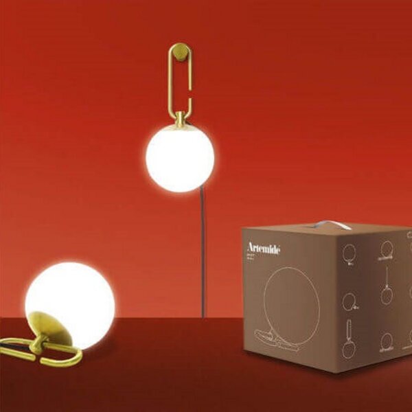 Stolne Lampa Artemide, Zlato / mjed, Dnevna soba, Metal