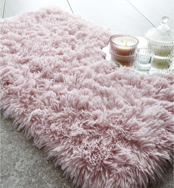 Ružičasta kupaonska prostirka 80x50 cm Cuddly - Catherine Lansfield