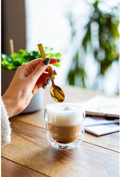 Staklene šalice u setu 2 kom za espresso/s dvostrukom stijenkom 70 ml Sferico – Vialli Design