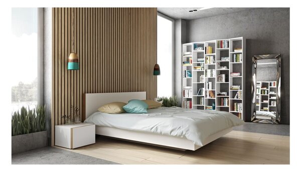 Bijela biblioteka 182x224 cm Valsa – TemaHome