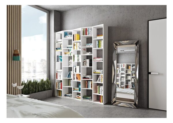 Bijela biblioteka 182x224 cm Valsa – TemaHome