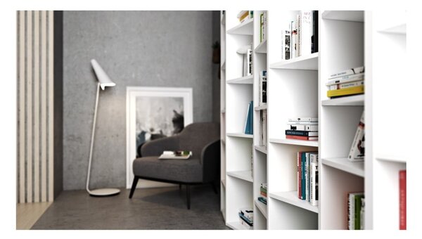 Bijela biblioteka 182x224 cm Valsa – TemaHome