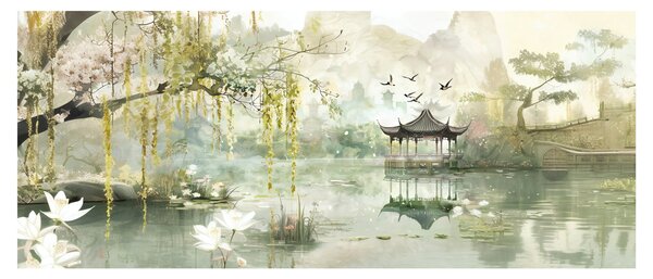 Slika - Kinesko jezero (120x50 cm)