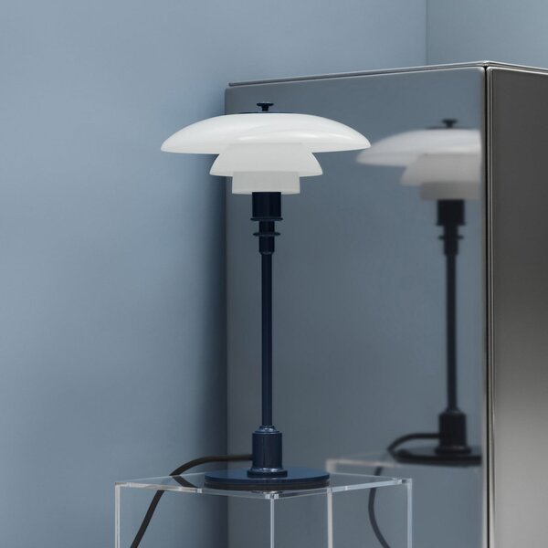 Louis Poulsen PH 2/1 stolna lampa, tamnoplava, Ø 20 cm, Plava, Dnevni boravak/blagovaonica, Staklo
