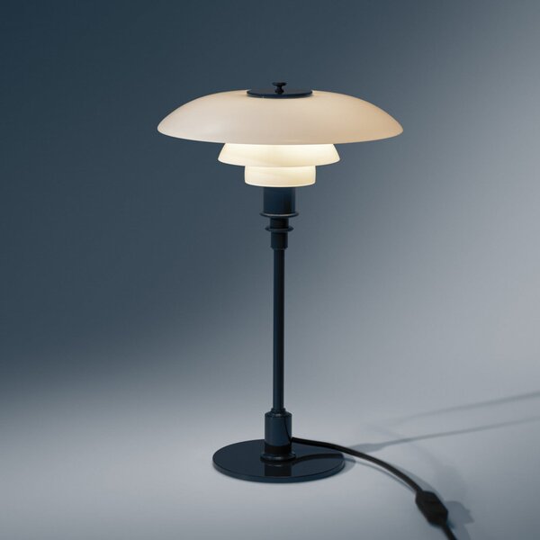 Louis Poulsen PH 3/2 stolna lampa, tamnoplava, Ø 28 cm, Plava, Dnevni boravak/blagovaonica, Staklo