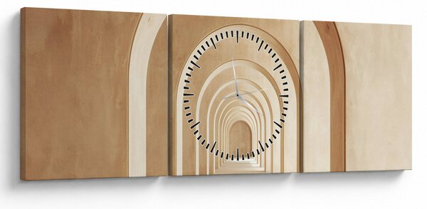 Slika - Bež prolaz (sa satom) (90x30 cm)