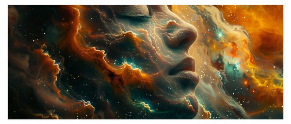 Slika - Lice u svemiru (120x50 cm)