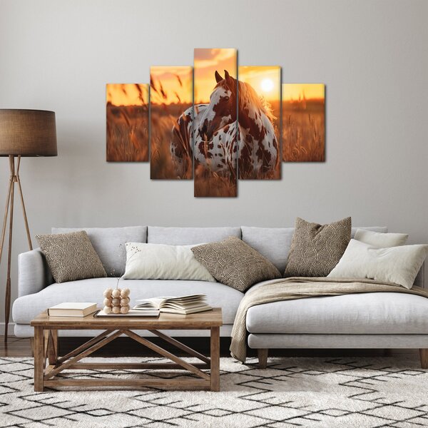 Slika - Konj pri zalasku sunca (150x105 cm)