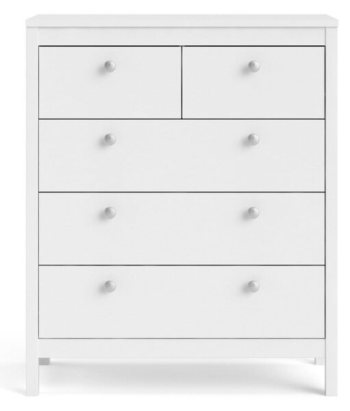 Bijela visoka komoda 82x99 cm Madrid – Tvilum