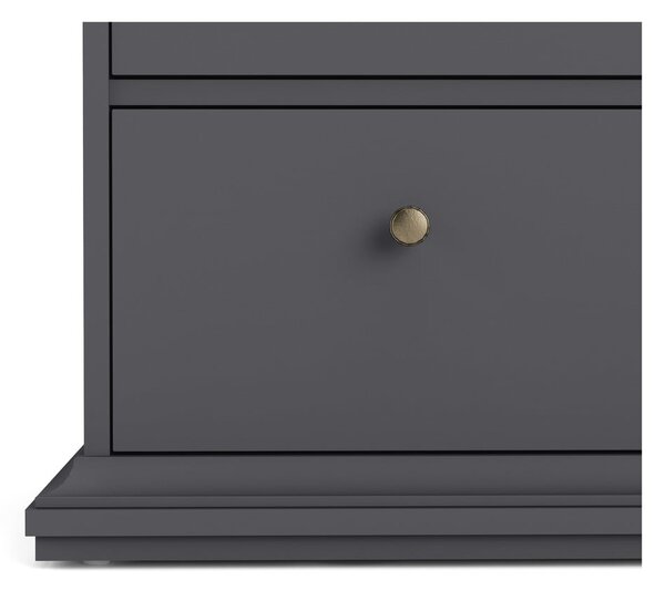 Siva niska komoda 96x87 cm Paris – Tvilum