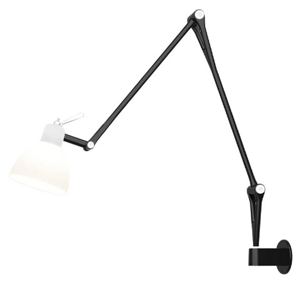 Luxy W2 Zidna lampa Crna/Blank Bijela - Rotaliana