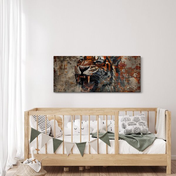 Slika - Tigar od cigle (120x50 cm)