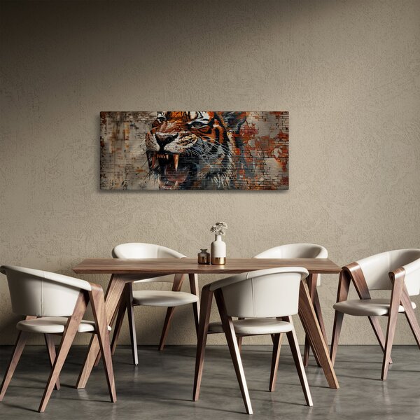 Slika - Tigar od cigle (120x50 cm)