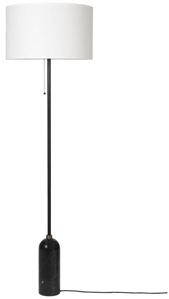 Podne Lampa GUBI, prigušiv, Bijela, Dnevna soba, Mramor