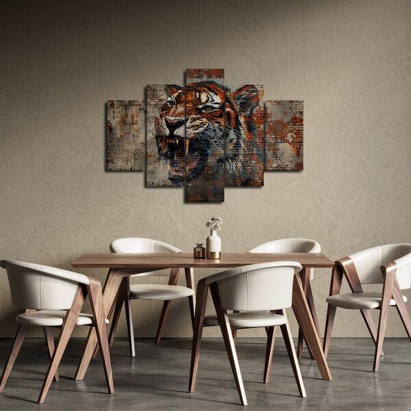 Slika - Tigar od cigle (150x105 cm)