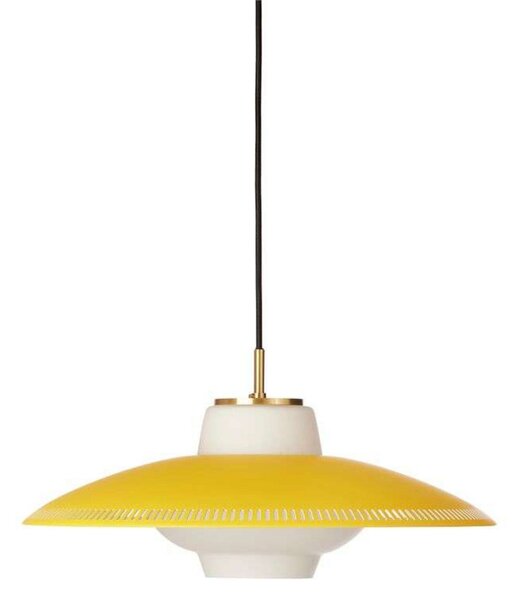 Viseće Svjetiljka Warm Nordic, Opal Shade, prigušiv, Žuta, Blagovaonica, Metal, Skandinavski