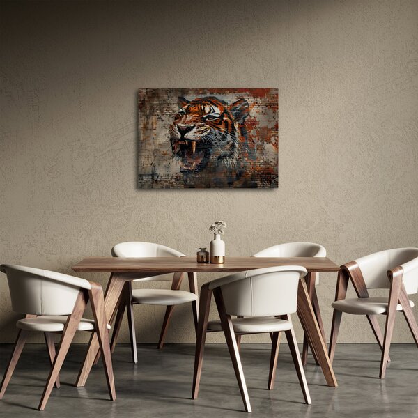 Slika - Tigar od cigle (70x50 cm)