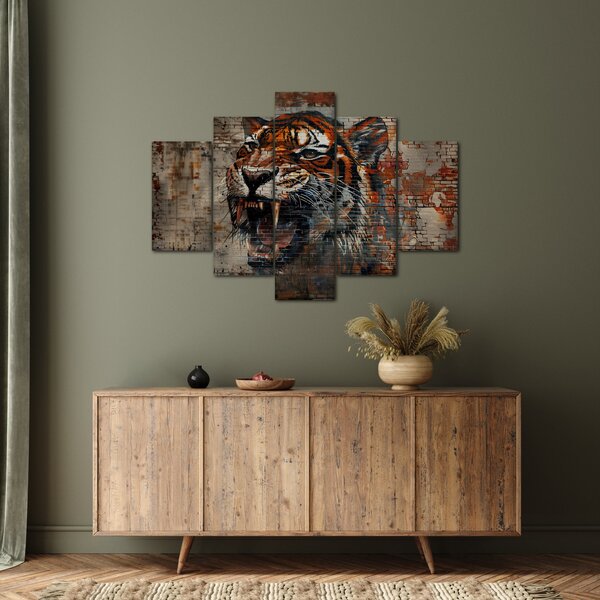 Slika - Tigar od cigle (150x105 cm)
