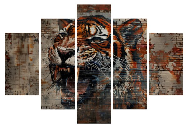 Slika - Tigar od cigle (150x105 cm)