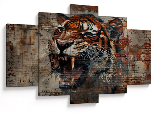 Slika - Tigar od cigle (150x105 cm)