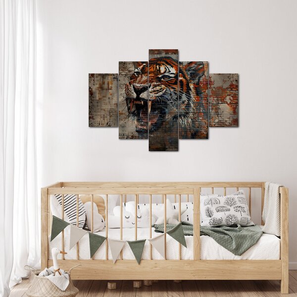 Slika - Tigar od cigle (150x105 cm)