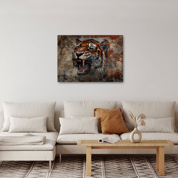 Slika - Tigar od cigle (70x50 cm)