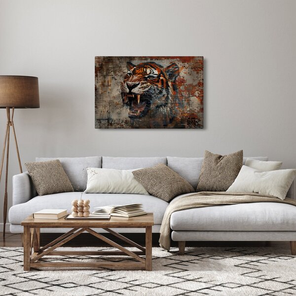 Slika - Tigar od cigle (90x60 cm)