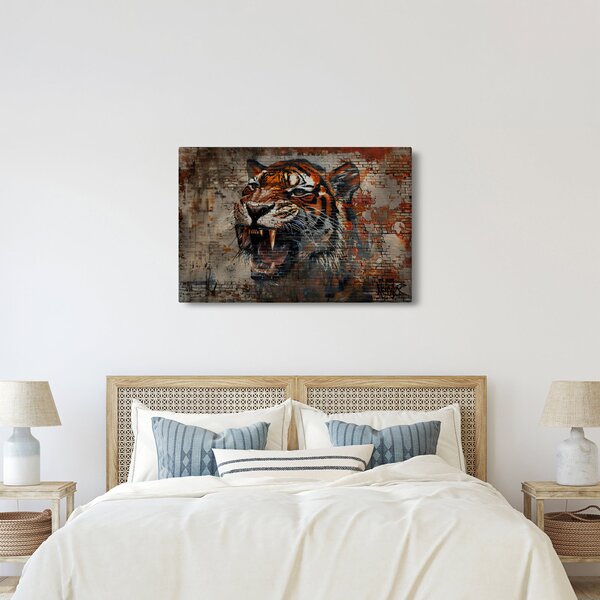 Slika - Tigar od cigle (90x60 cm)