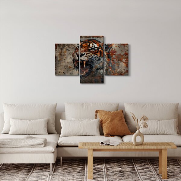 Slika - Tigar od cigle (90x60 cm)