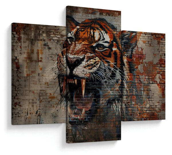 Slika - Tigar od cigle (90x60 cm)