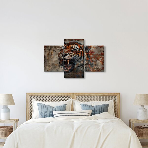 Slika - Tigar od cigle (90x60 cm)