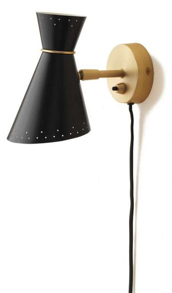 Zidne Svjetiljka Warm Nordic, Bloom, Crno, Dnevna soba, Metal, Vintage